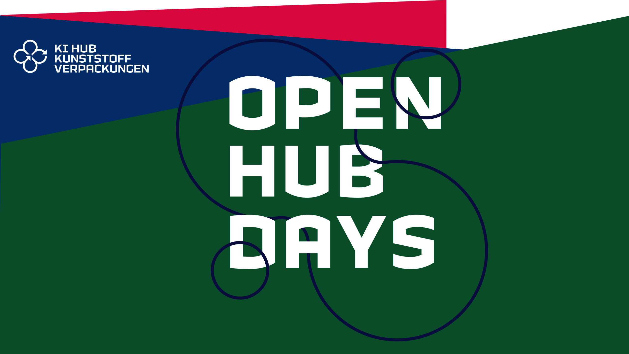 Bild zeigt das Logo der Open Hub Days - Kann KI die Nachhaltigkeit von Kunststoffverpackungen verbessern